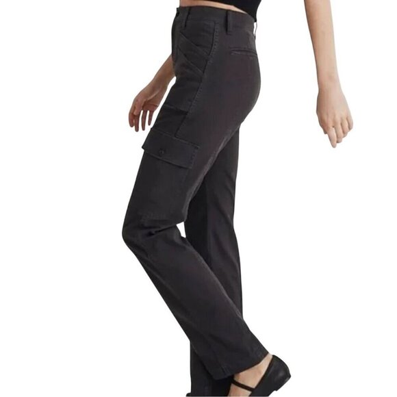 Madewell The Garment Dyed 90s Straight Leg Cargo Pants Size 27 - Picture 5 of 11